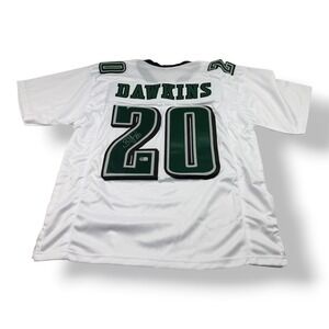 Brian Dawkins Signed Philadelphia Eagles Custom Jersey Beckett COA XL White 20